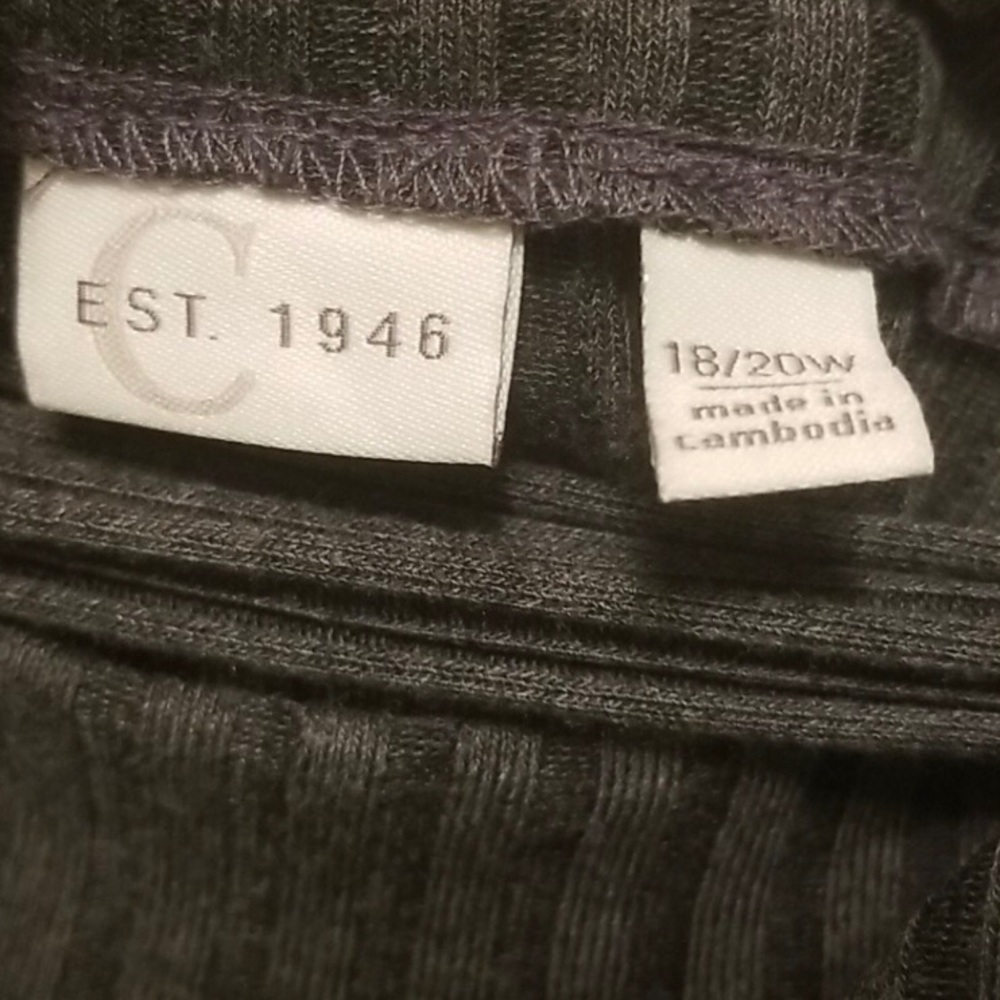 A VERY ELEGANT GRAY-COLORED, CATO BRAND SKIRT… - Picture 3 of 3